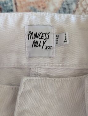 Princess Polly White Canvas Mini Skirt